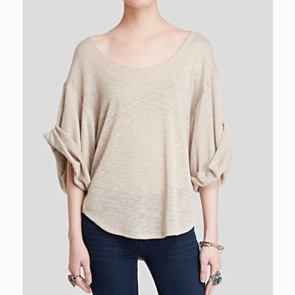 Free People Beach Top Blouse Tunic Beachy Coastal Small - Picture 2 of 10